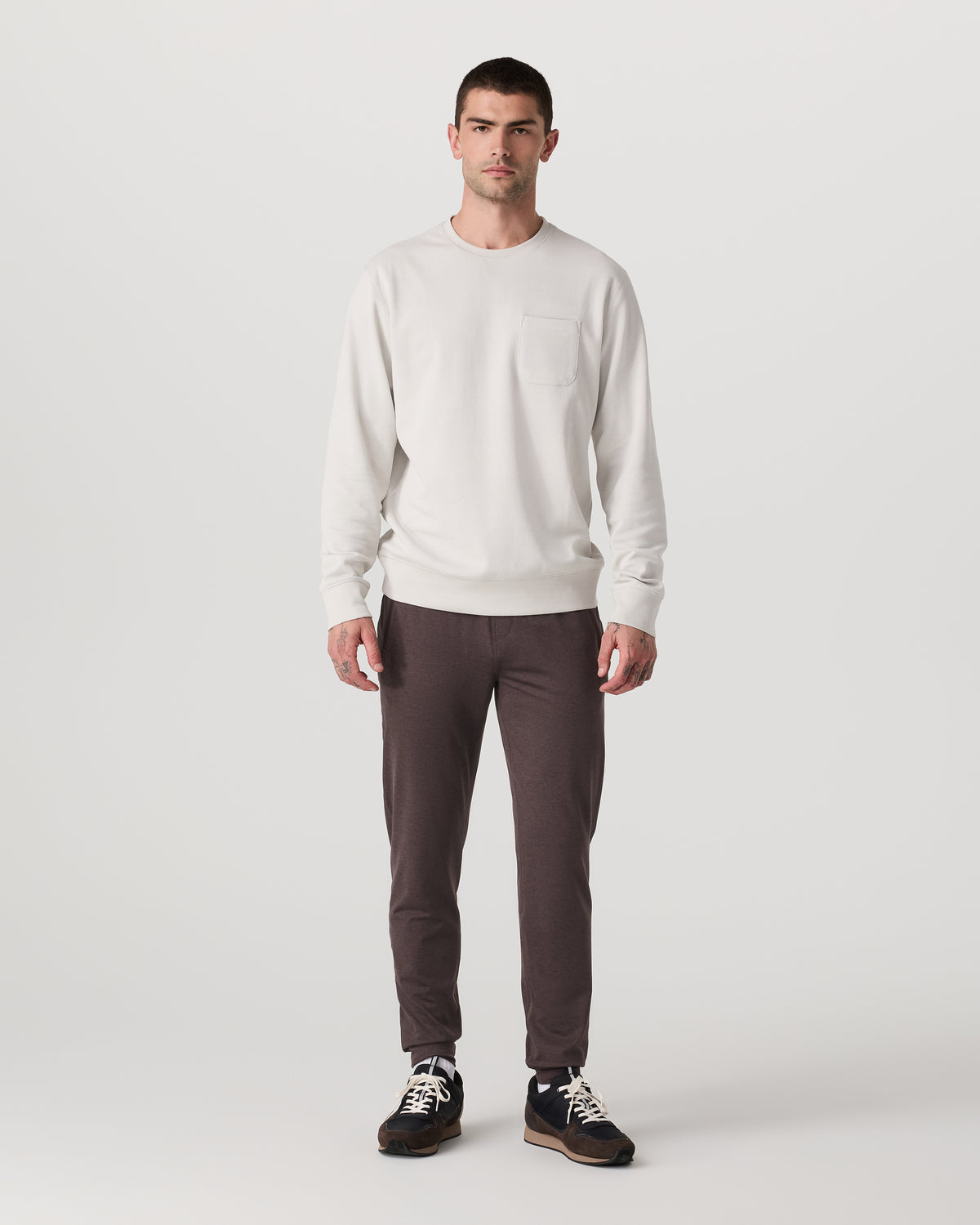 Men's Ponto Performance Jogger 30" Sangria Heather - Vuori