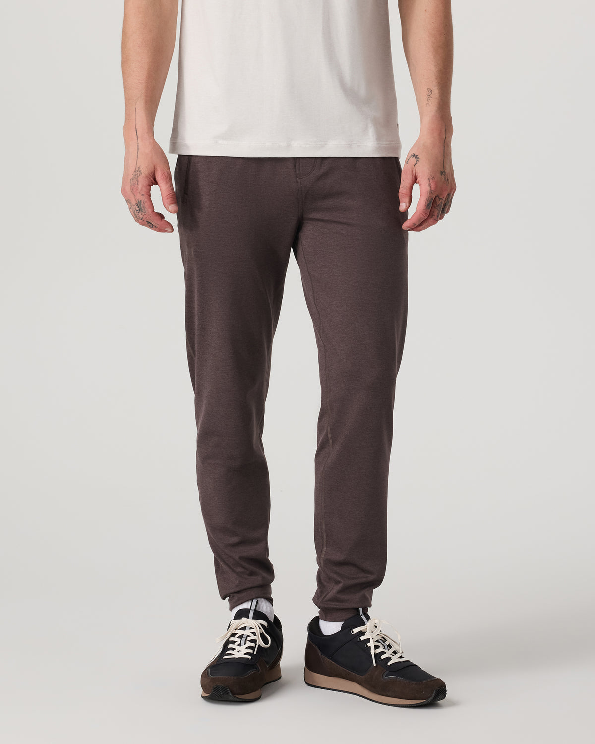 Men's Ponto Performance Jogger 30" Sangria Heather - Vuori