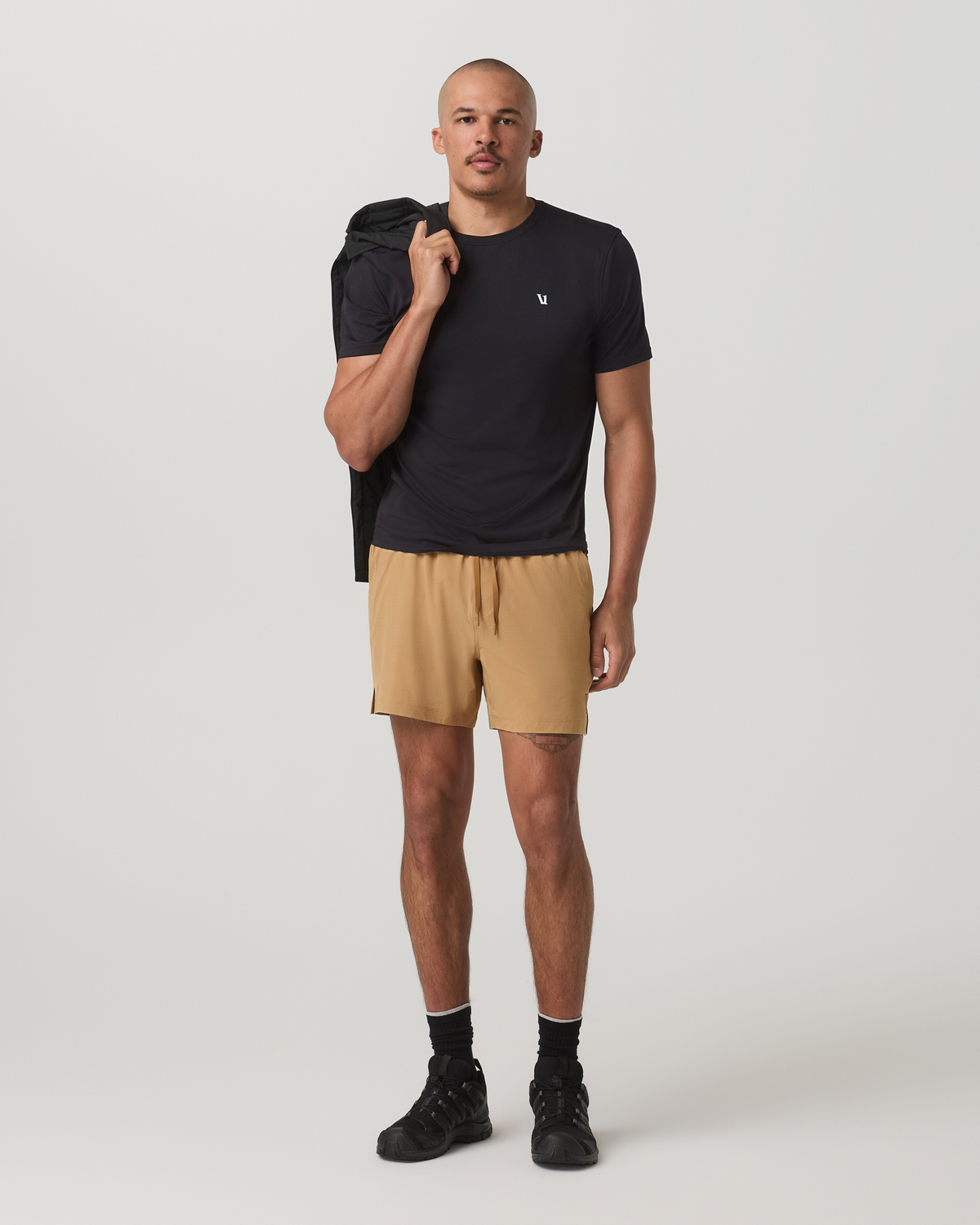 HardKore Short Lined 5" Men's Burlap Performance Shorts - Vuori