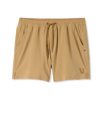 HardKore Short Lined 5" Men's Burlap Performance Shorts - Vuori