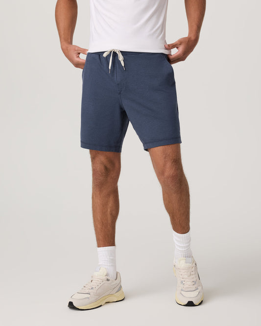 Ponto Performance Short 7" Men's Azure Heather Shorts - Vuori