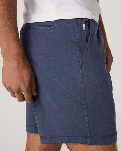 Ponto Performance Short 7" Men's Azure Heather Shorts - Vuori
