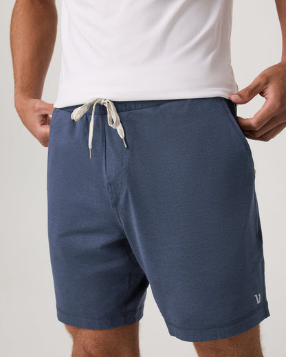 Ponto Performance Short 7" Men's Azure Heather Shorts - Vuori