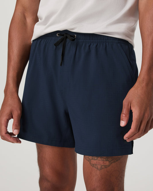 HardKore Short Lined 5" Men's Ink Performance Shorts - Vuori