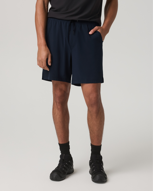 HardKore Short Lined 7" Men's Ink Performance Shorts - Vuori