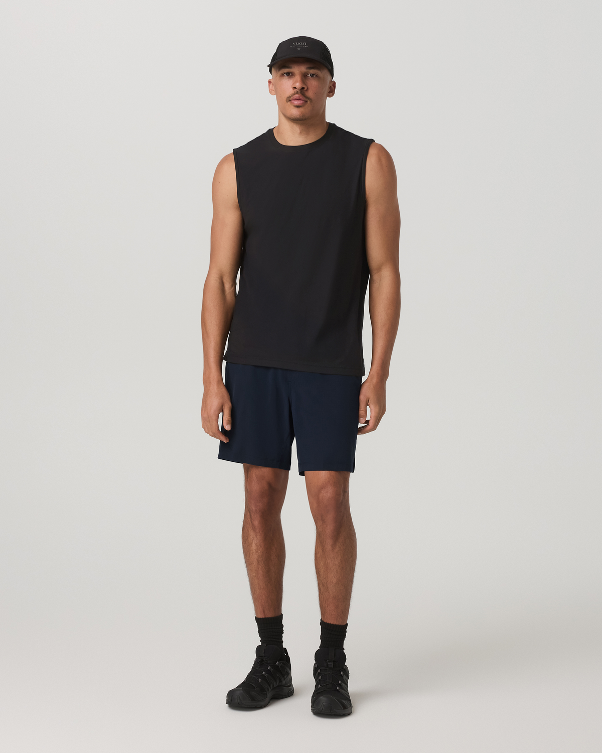 HardKore Short Lined 7" Men's Ink Performance Shorts - Vuori