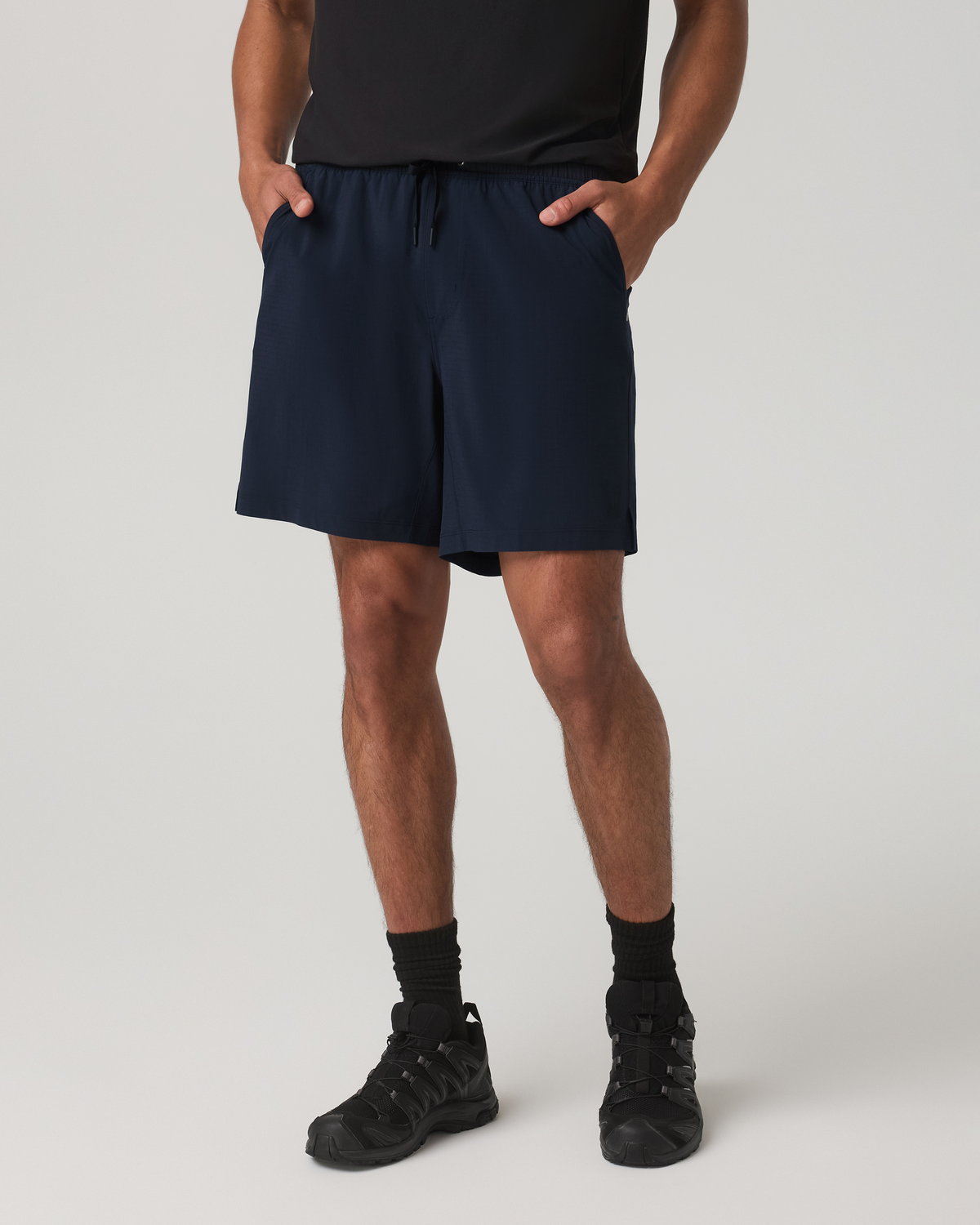 HardKore Short Lined 7" Men's Ink Performance Shorts - Vuori