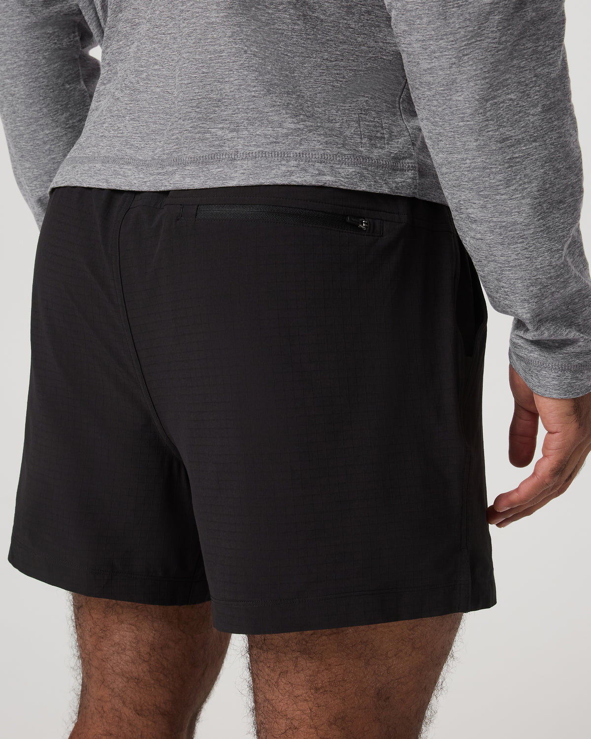 HardKore Short Lined 5" Men's Black Performance Shorts - Vuori
