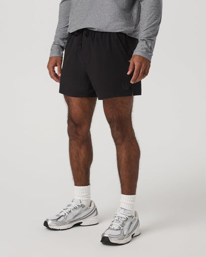 HardKore Short Lined 5" Men's Black Performance Shorts - Vuori