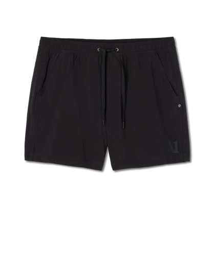 HardKore Short Lined 5" Men's Black Performance Shorts - Vuori