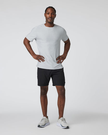 Kore Short Unlined 7" Black Unlined Athletic Shorts - Vuori