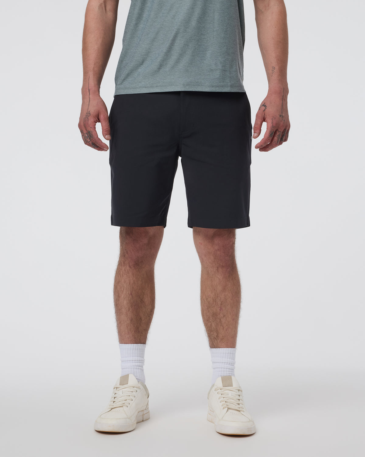 Meta Short 8" Black Chino Shorts - Vuori