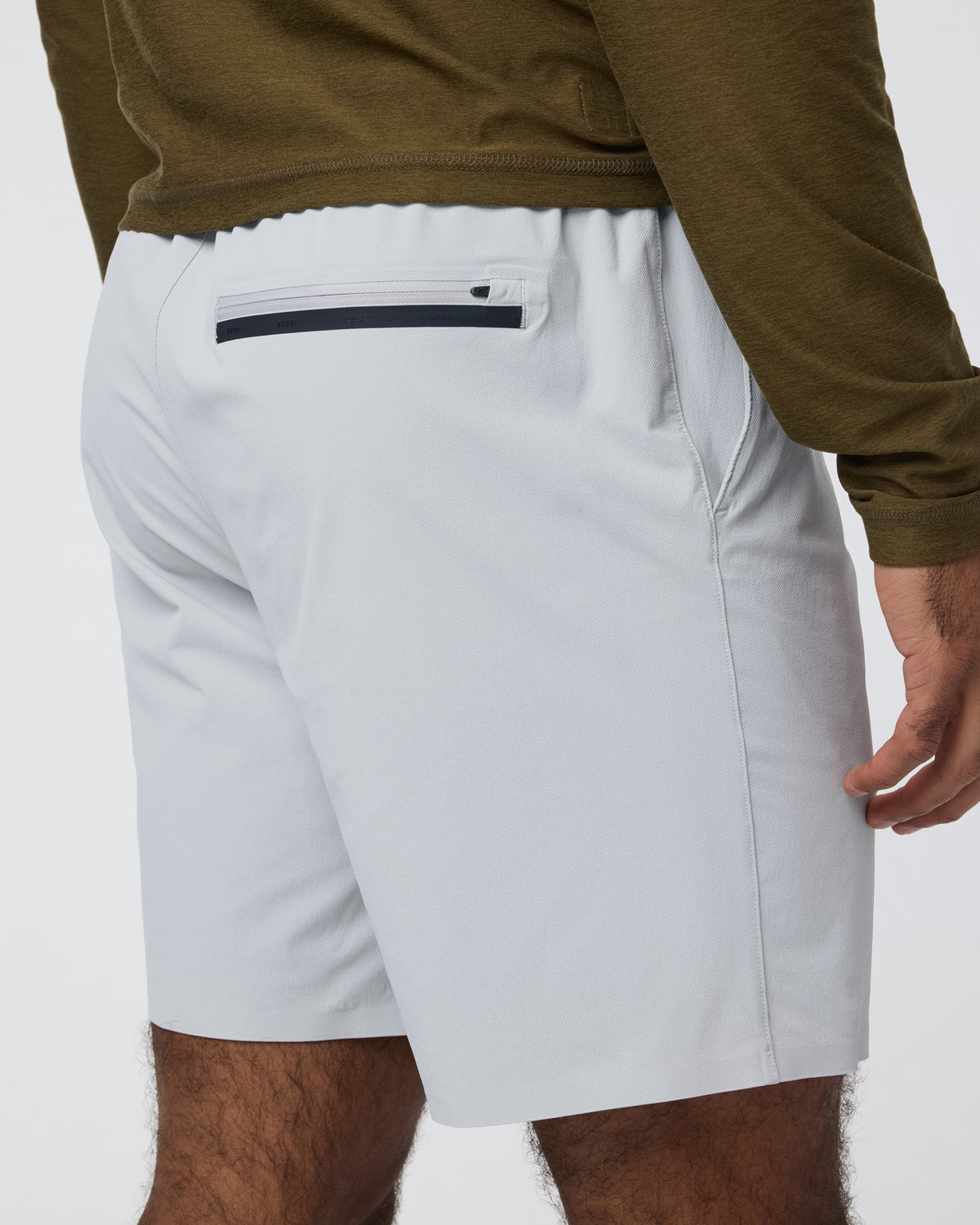 Grafton Short Unlined Classic Fit 7" Sky Grey - Vuori