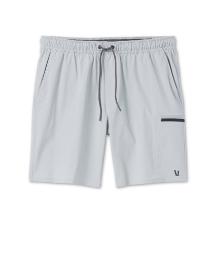 Grafton Short Unlined Classic Fit 7" Sky Grey - Vuori