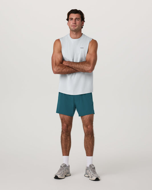 Qualify Short Lined 5" Men's Deep Sea Training Shorts - Vuori