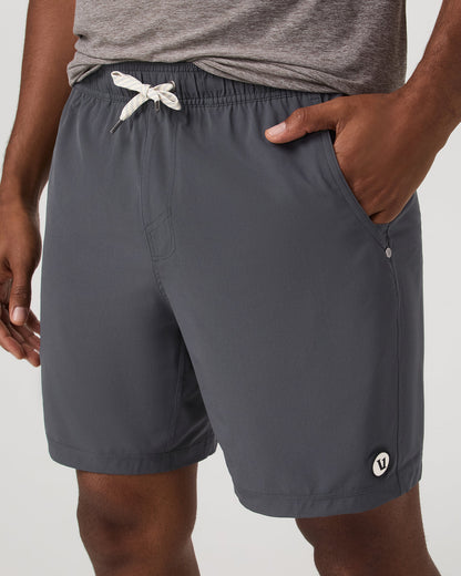 Kore Short Unlined 7" Charcoal Unlined Athletic Shorts - Vuori