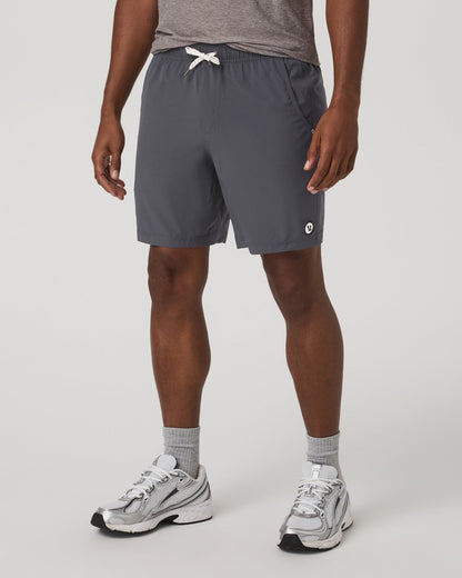 Kore Short Unlined 7" Charcoal Unlined Athletic Shorts - Vuori