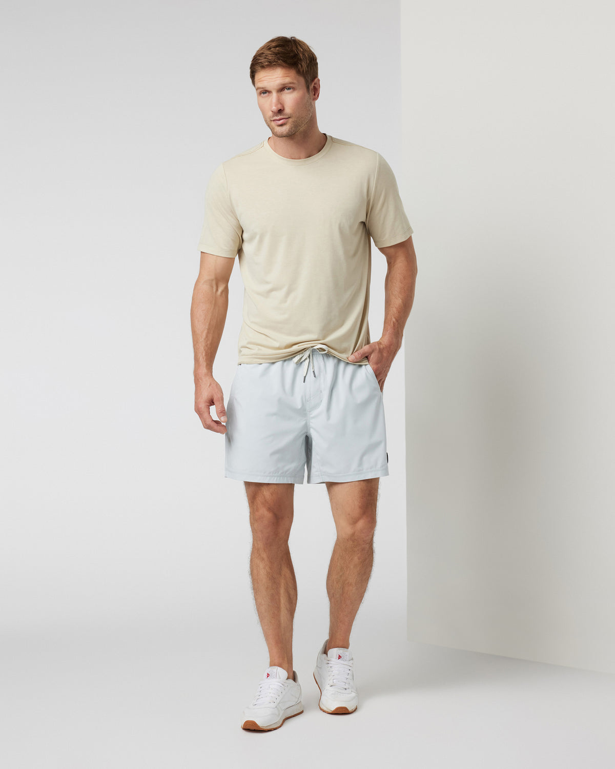 Kore Short Lined 5" Men's Sky Grey Athletic Shorts - Vuori