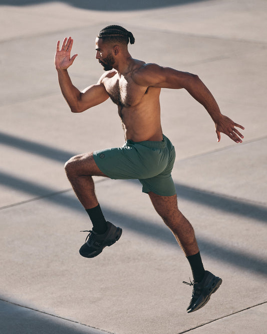 Kore Short Lined 7" Men's Agate Green Athletic Shorts - Vuori