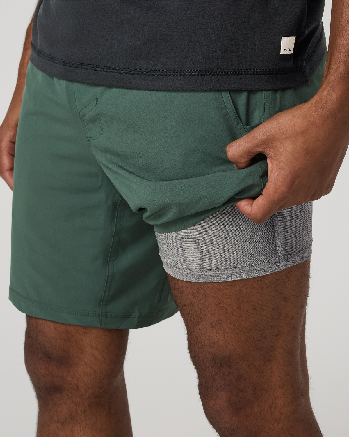 Kore Short Lined 7" Men's Agate Green Athletic Shorts - Vuori