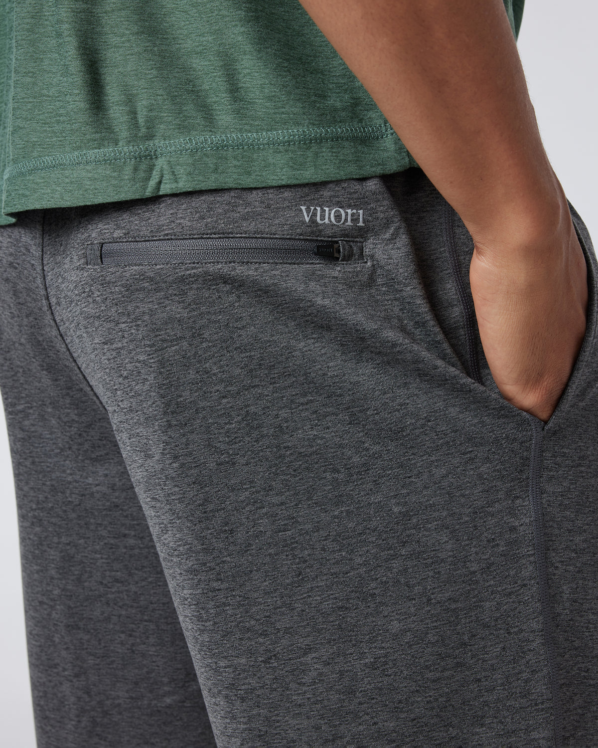Sunday Performance Short Charcoal Heather - Vuori