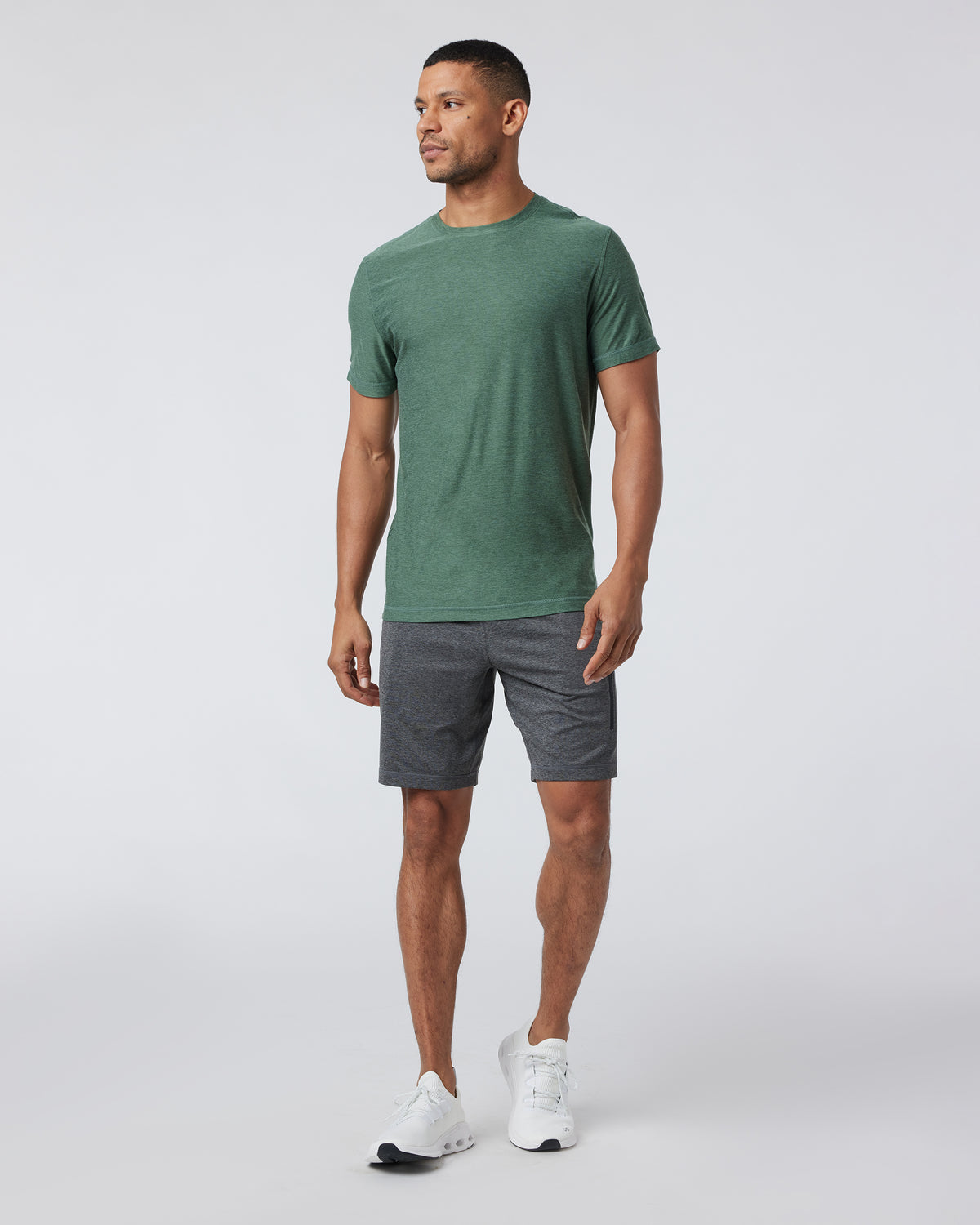Sunday Performance Short Charcoal Heather - Vuori