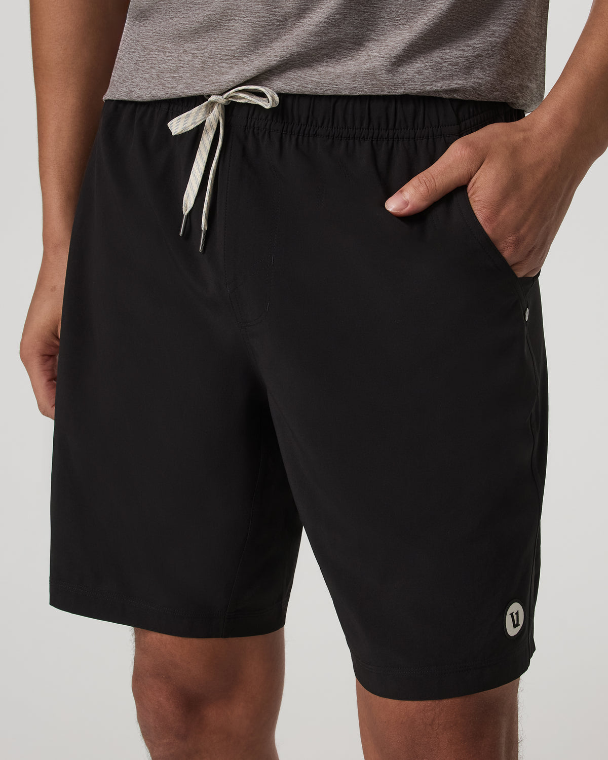 Kore Short Unlined 9" Men's Black Athletic Shorts - Vuori
