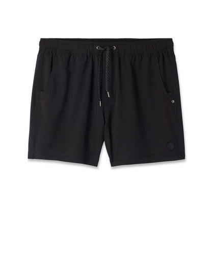 Kore Short Lined 5" Black Tonal Athletic Shorts - Vuori