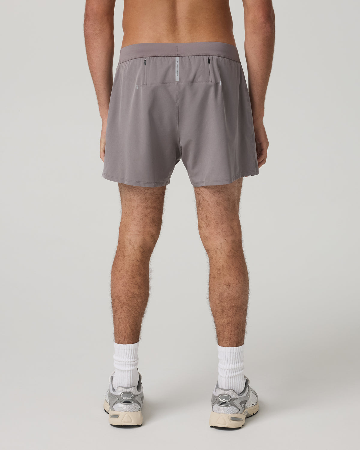 Qualify Short Lined 5" Men's Smokey Grey Athletic Shorts - Vuori