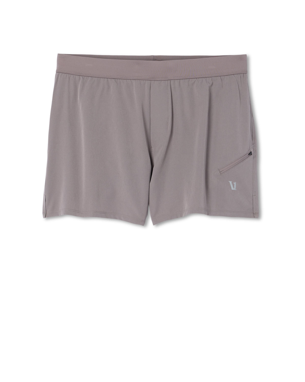 Qualify Short Lined 5" Men's Smokey Grey Athletic Shorts - Vuori