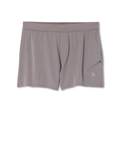 Qualify Short Lined 5" Men's Smokey Grey Athletic Shorts - Vuori