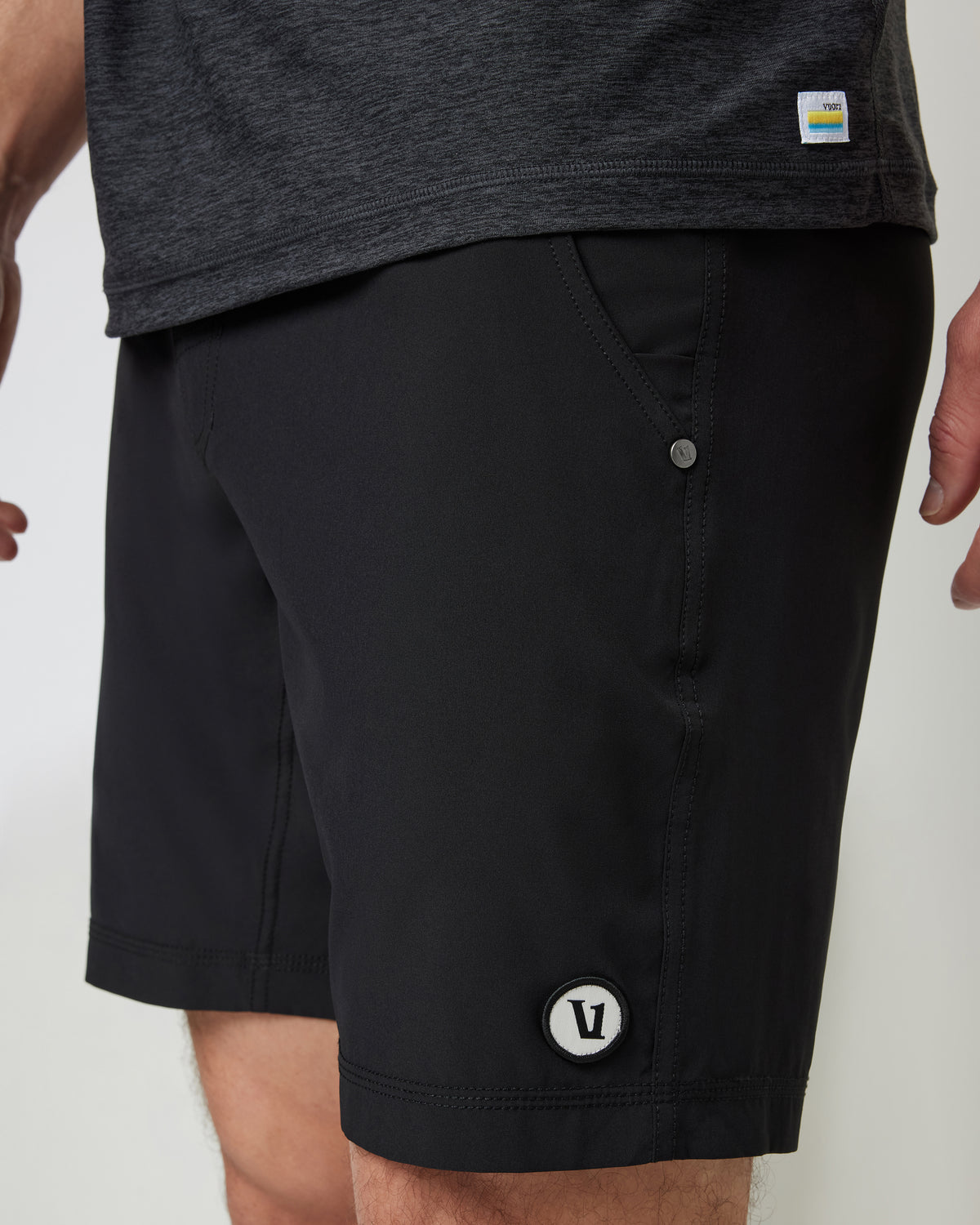Kore Short Lined 9" Men's Black Shorts 9 Inch Inseam - Vuori
