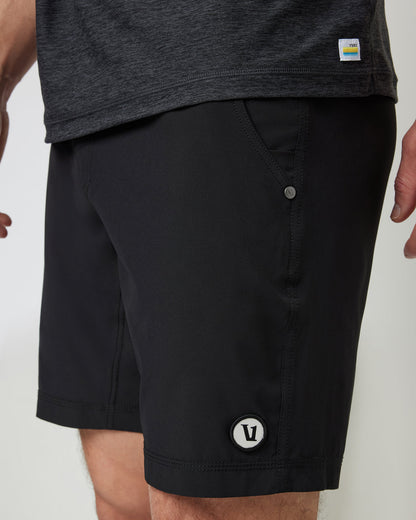 Kore Short Lined 9" Men's Black Shorts 9 Inch Inseam - Vuori