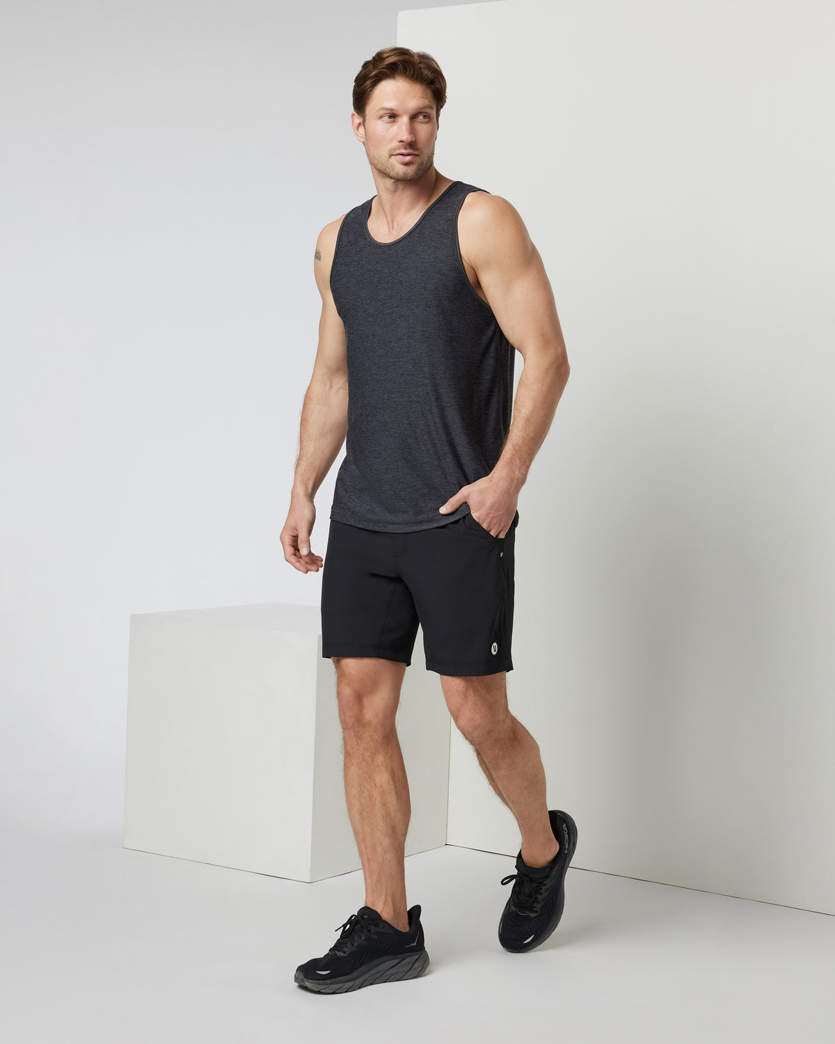 Kore Short Lined 9" Men's Black Shorts 9 Inch Inseam - Vuori