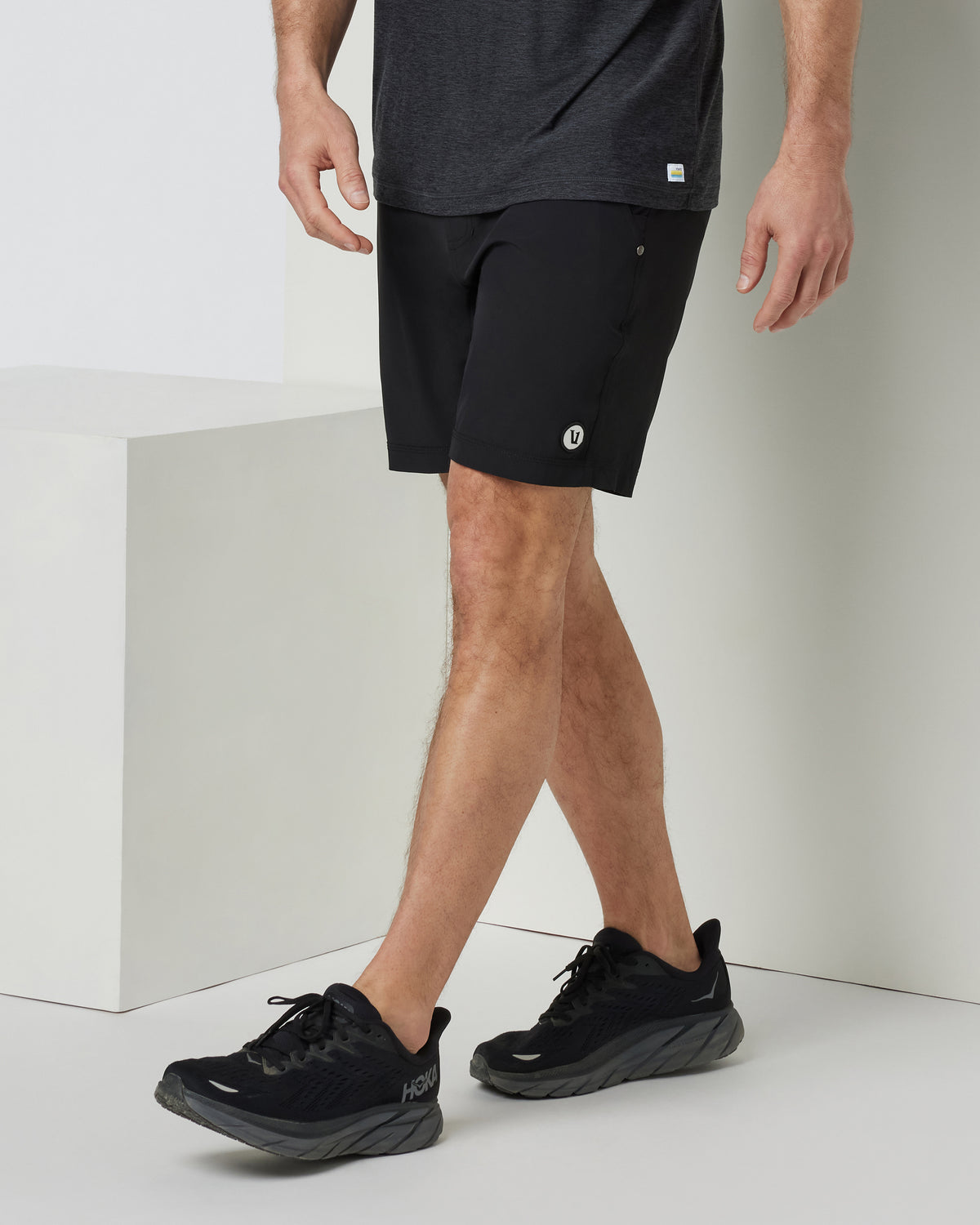 Kore Short Lined 9" Men's Black Shorts 9 Inch Inseam - Vuori