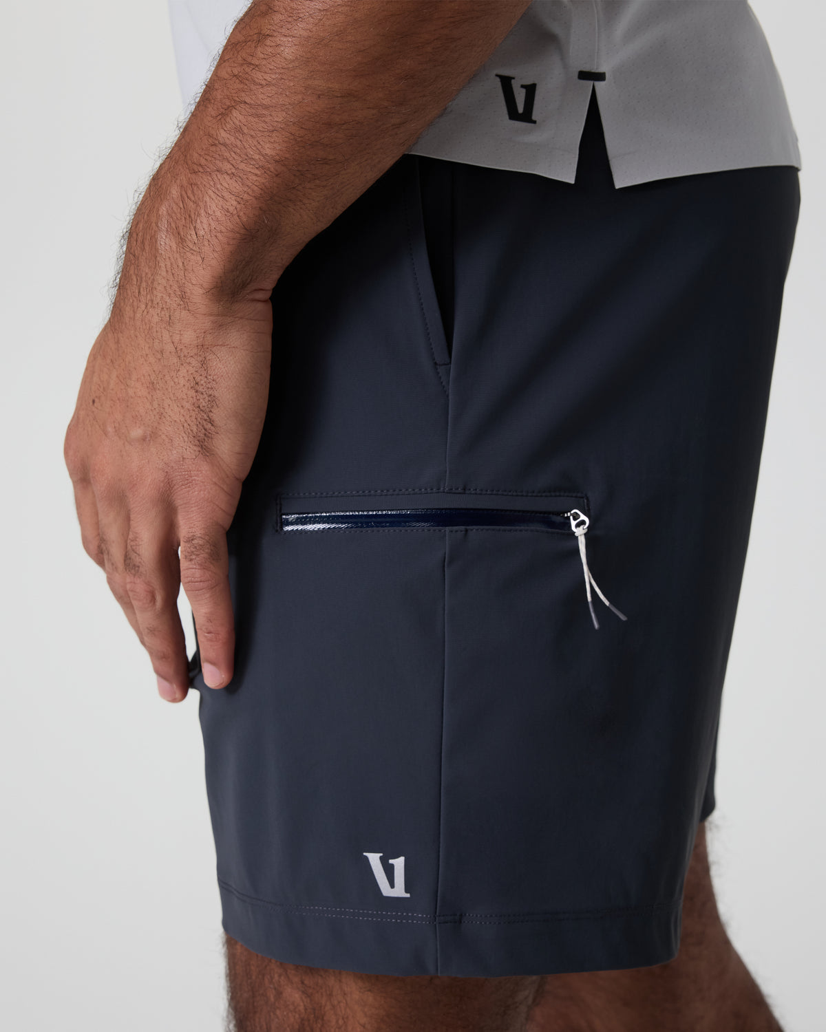 Fleet Sport Short Unlined Classic Fit 7" Navy - Vuori