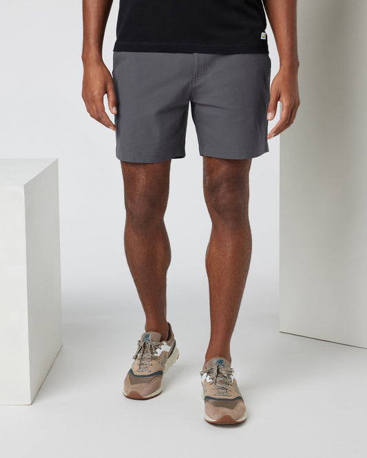 Meta Short 6" Men's Charcoal Chino Shorts - Vuori