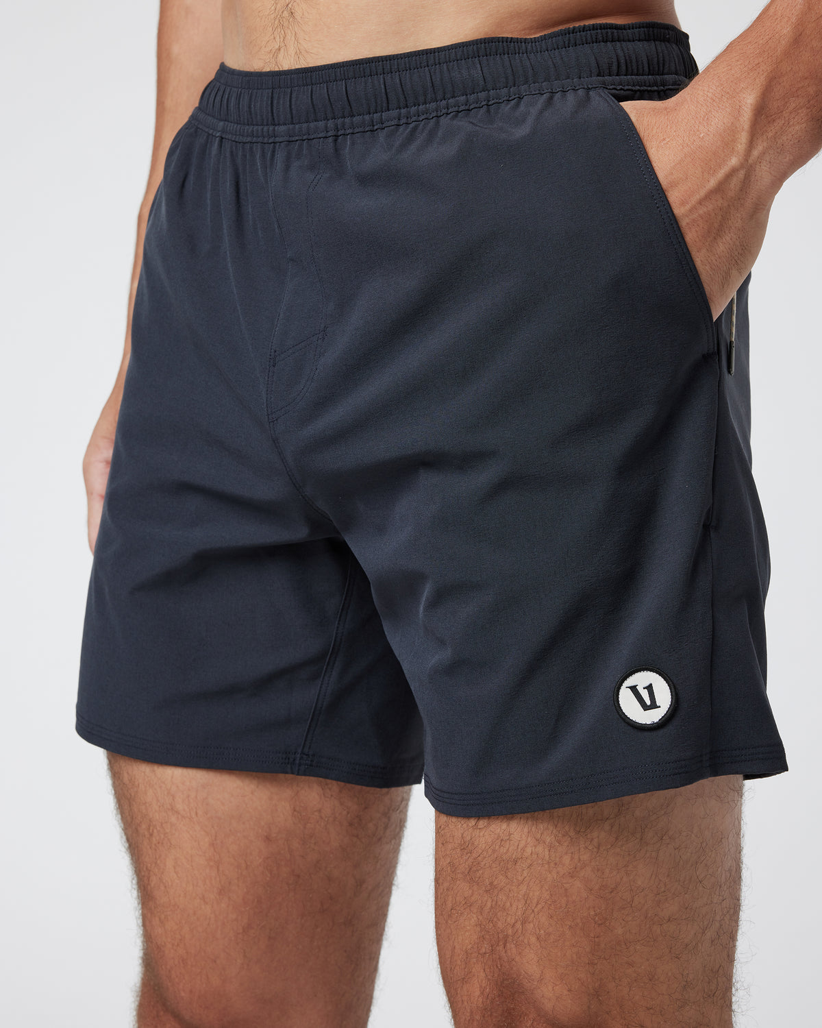 Maverick Volley Short Men's Black Hybrid Shorts - Vuori