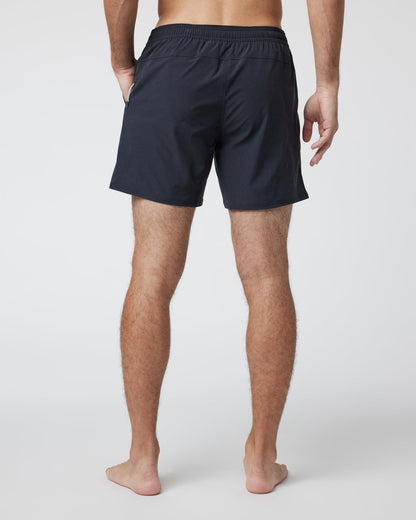 Maverick Volley Short Men's Black Hybrid Shorts - Vuori
