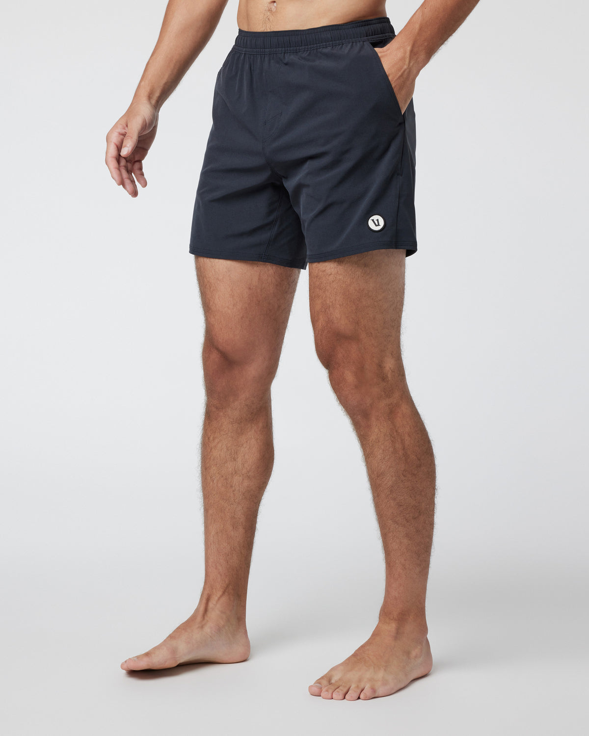 Maverick Volley Short Men's Black Hybrid Shorts - Vuori