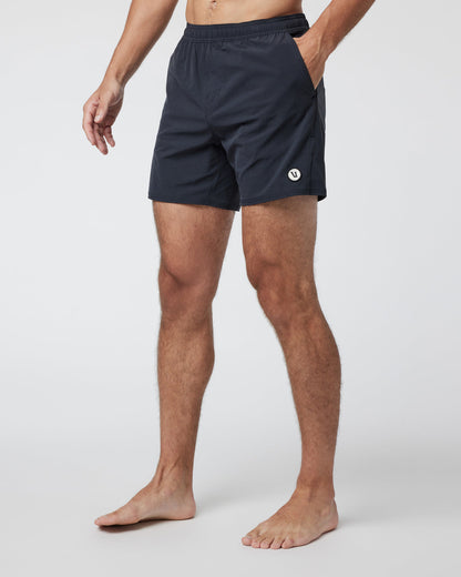 Maverick Volley Short Men's Black Hybrid Shorts - Vuori
