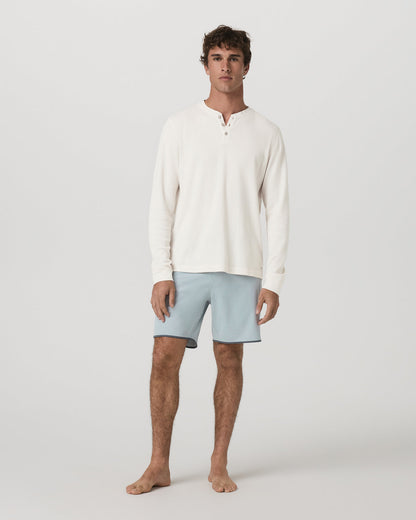 Cruise Boardshort 7" Men's Blue Haze Linen Swim Shorts - Vuori