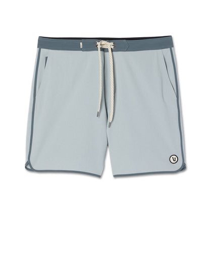 Cruise Boardshort 7" Men's Blue Haze Linen Swim Shorts - Vuori