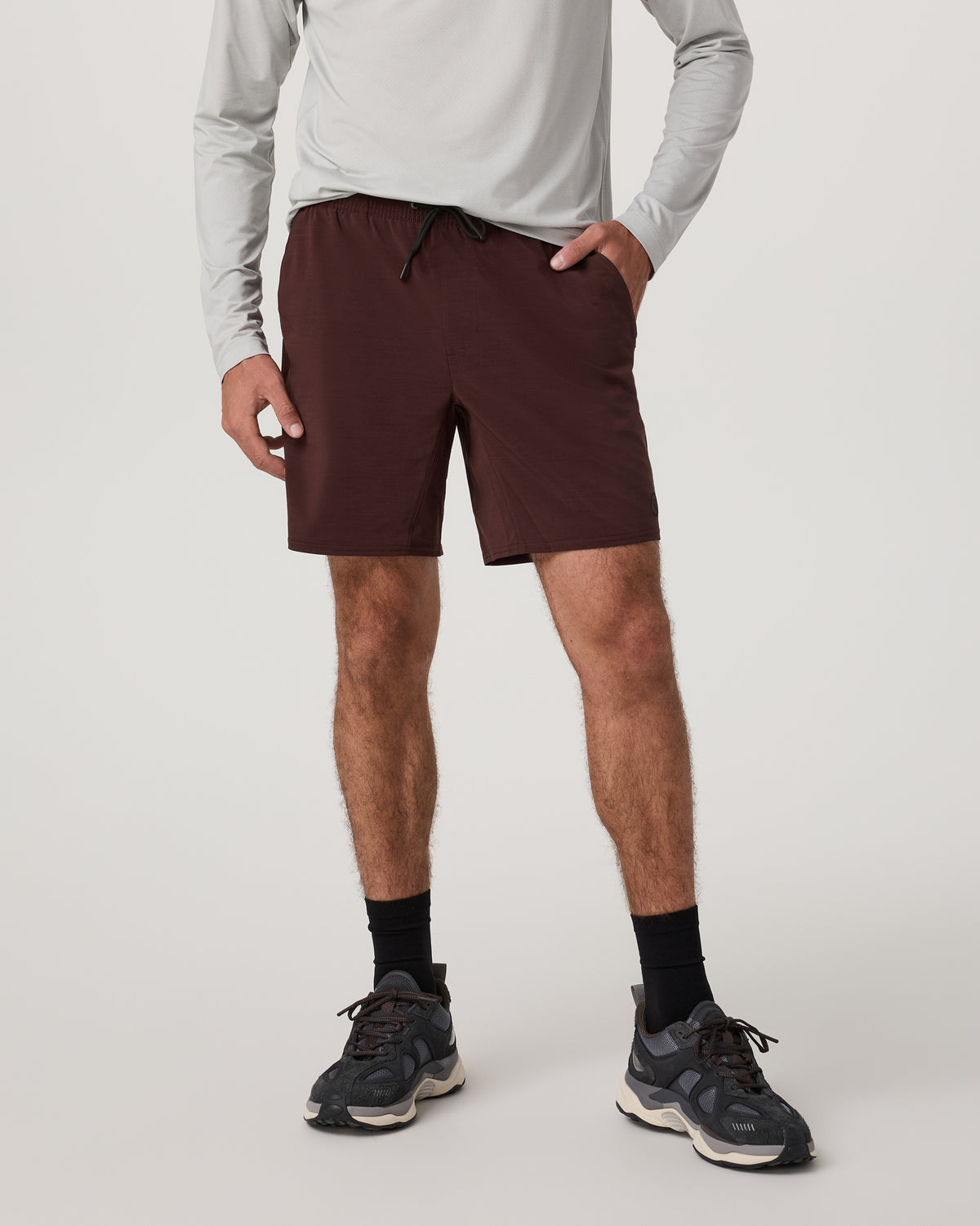 Elevate Kore Short Lined 7" Men's Burgundy Shorts - Vuori