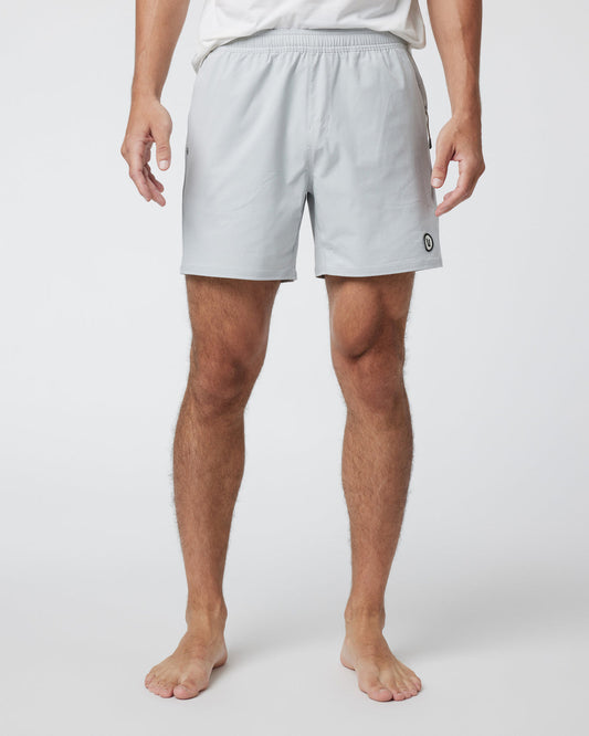 Maverick Volley Short Men's Sky Grey Hybrid Shorts - Vuori