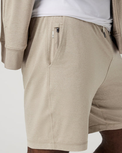 Ponto Performance Short 7" Men's Truffle Heather Shorts - Vuori
