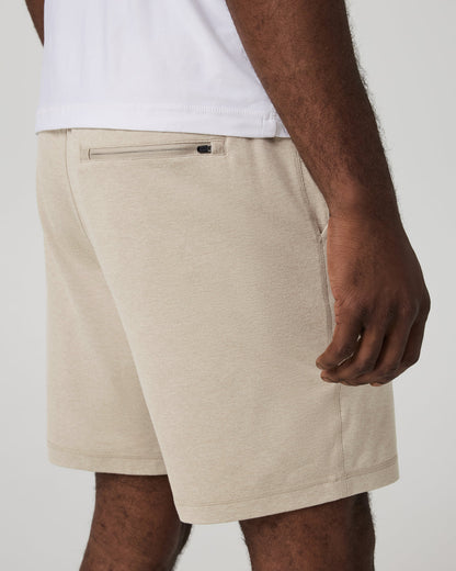 Ponto Performance Short 7" Men's Truffle Heather Shorts - Vuori