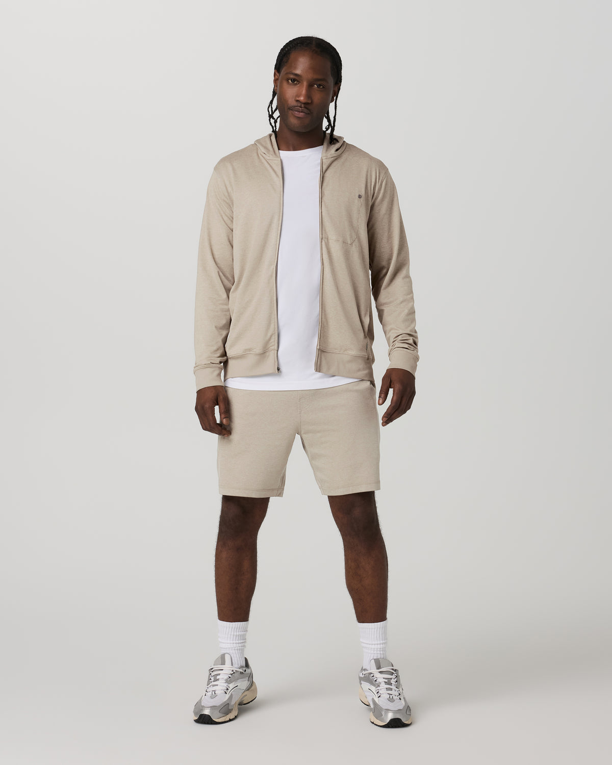 Ponto Performance Short 7" Men's Truffle Heather Shorts - Vuori