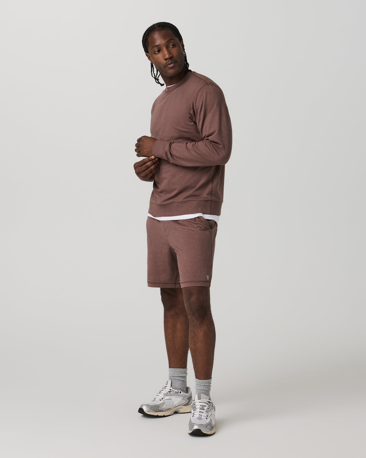 Ponto Performance Short 7" Men's Sable Heather Shorts - Vuori