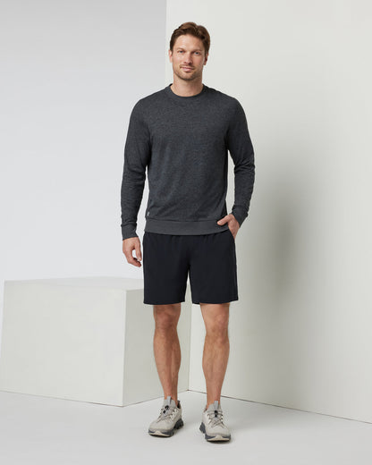 Kore Elevate Short Lined 7" Men's Black Shorts with Zip Pockets - Vuori